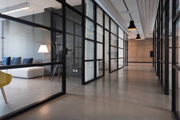 Daylight commercial facility interior representing Southern California building operations